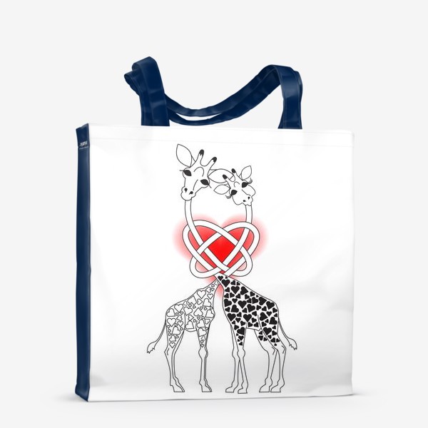 Сумка-шоппер «влюбленные жирафы»