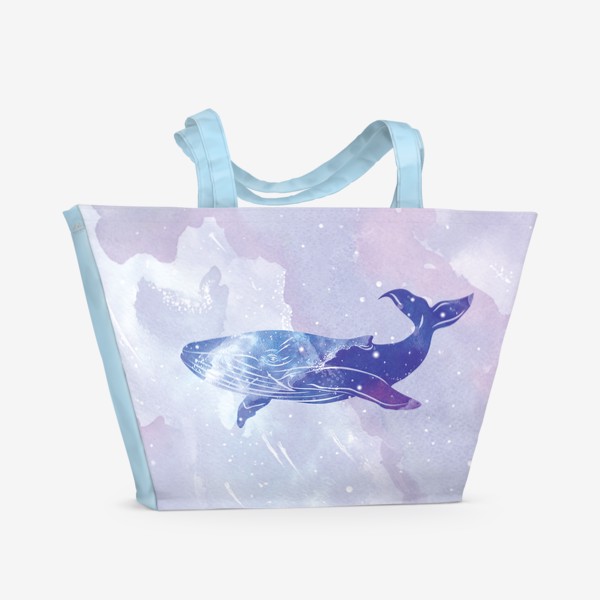 Пляжная сумка «Кит космический»