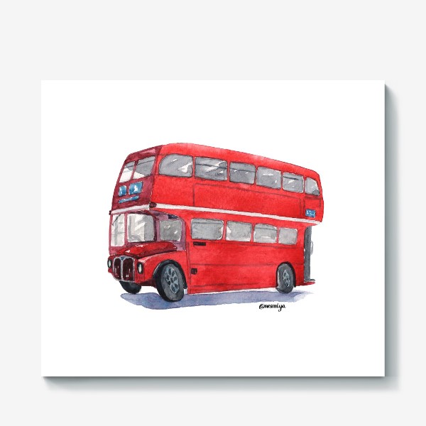 Холст «Лондонский автобус»