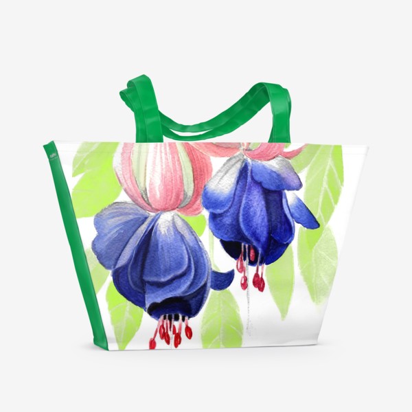 Пляжная сумка «Комнатные цветы»