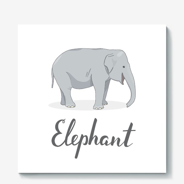 Холст «Довольный слон»