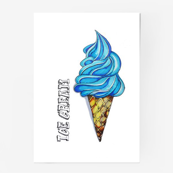 Постер «мороженое»