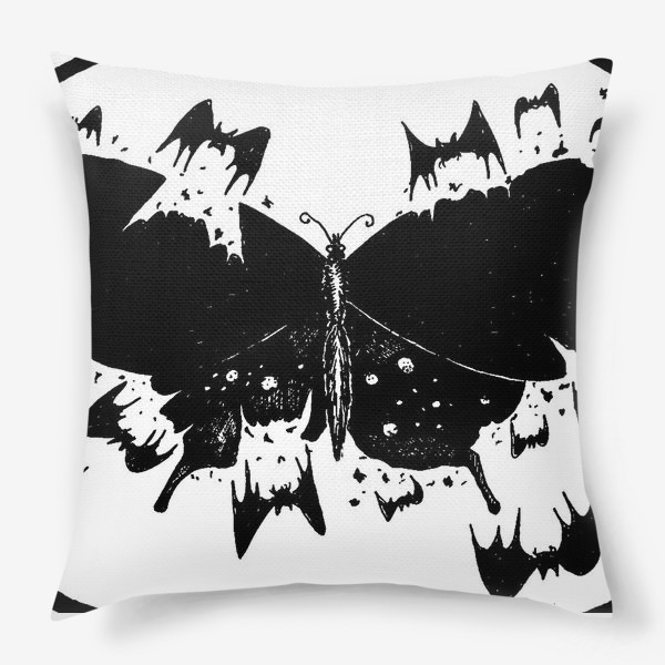 Подушка «Черная бабочка»