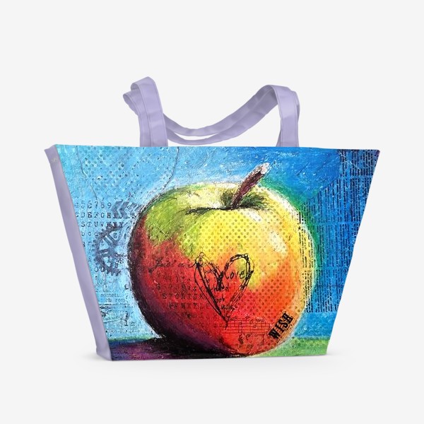 Пляжная сумка «Яблочное яблоко»