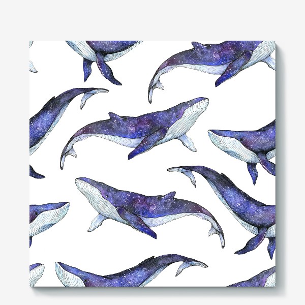 Холст «Whales pattern»