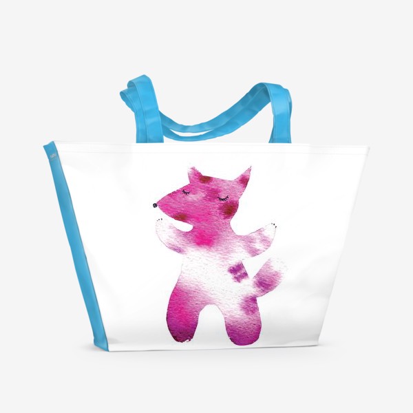 Пляжная сумка «Розовый волчок»
