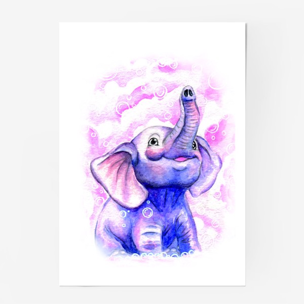 Постер «A cute elephant»