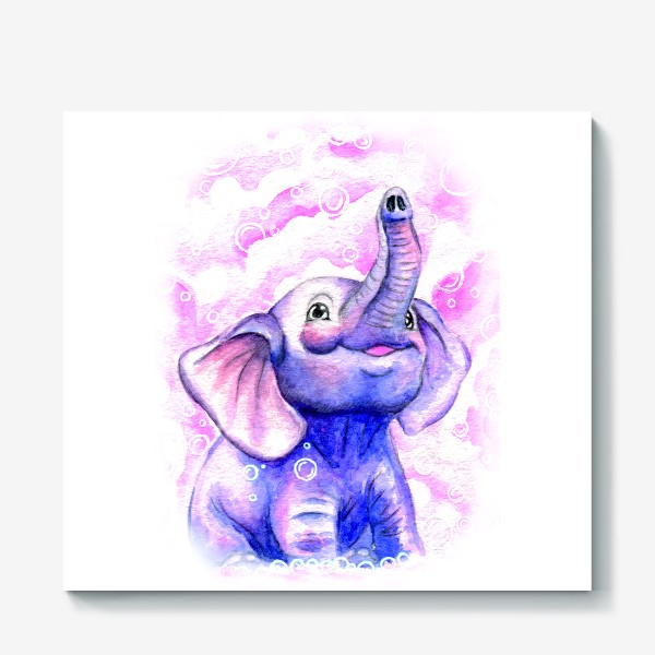 Холст «A cute elephant»