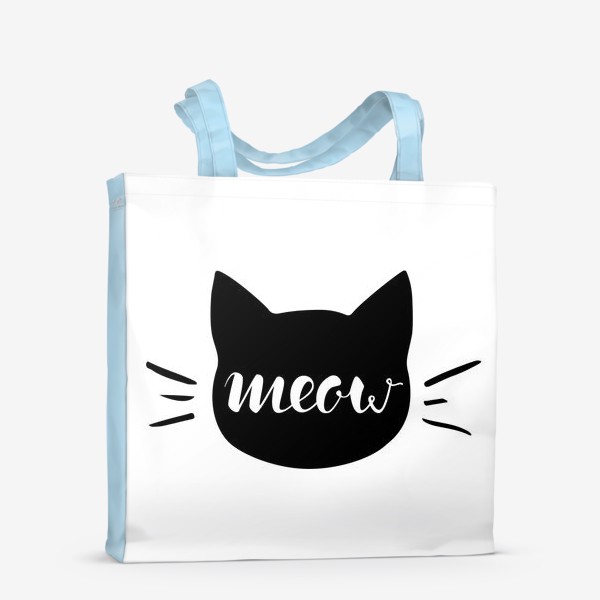 Сумка-шоппер &laquo;Чёрная кошка. Cat meow&raquo;