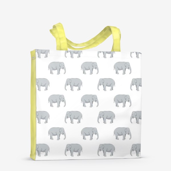 Сумка-шоппер «Паттерн со слонами»