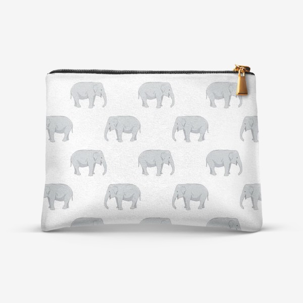 Косметичка «Паттерн со слонами»