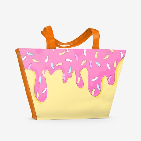 Пляжная сумка «сладкий как пончик»