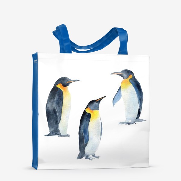 Сумка-шоппер «Акварель Пингвины»