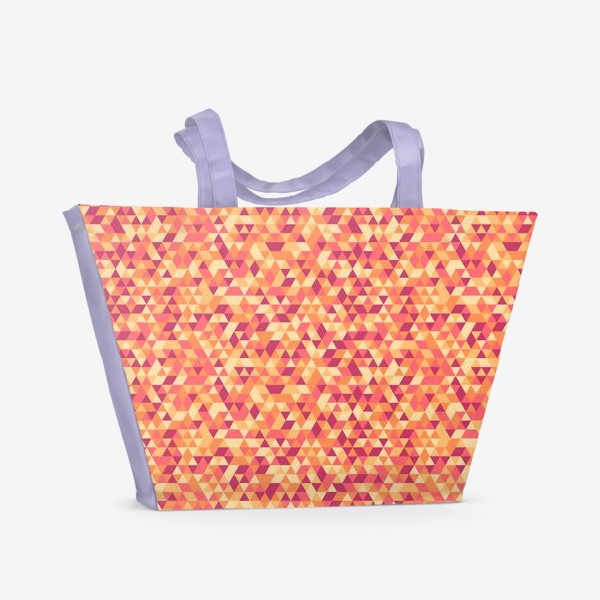 Пляжная сумка «Осенний стиль. Треугольники»