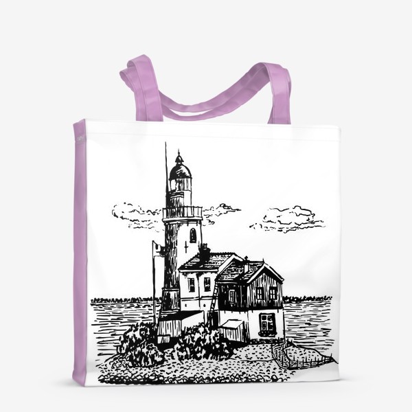 Сумка-шоппер «Старый маяк на острове»