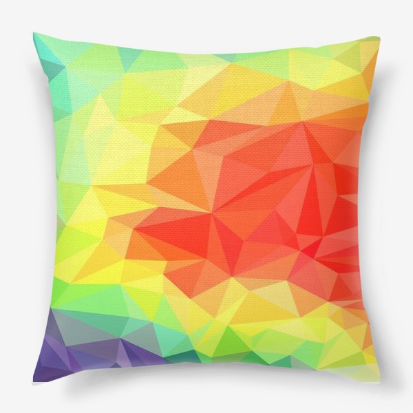 Подушка «Polygonal Rainbow »