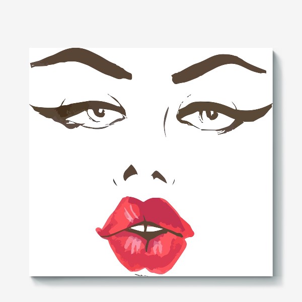 Холст «Red Lips»