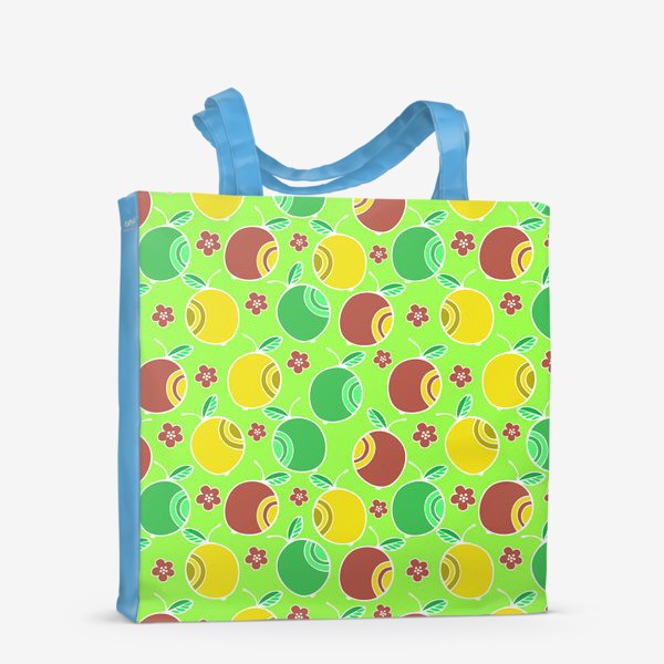 Сумка-шоппер «Яблочки триколор»