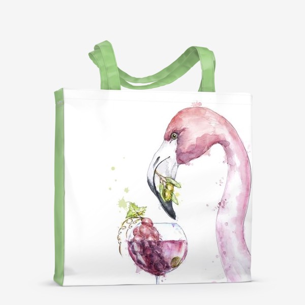 Сумка-шоппер «Вино & Фламинго»