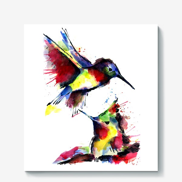 Холст «color bird»
