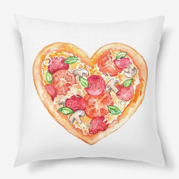 Подушка «пицца - это любовь»