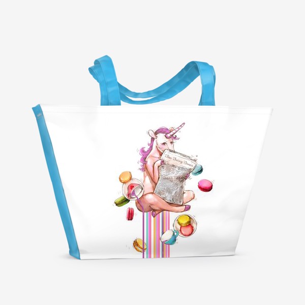 Пляжная сумка «Утренний единорог. Unicorn»