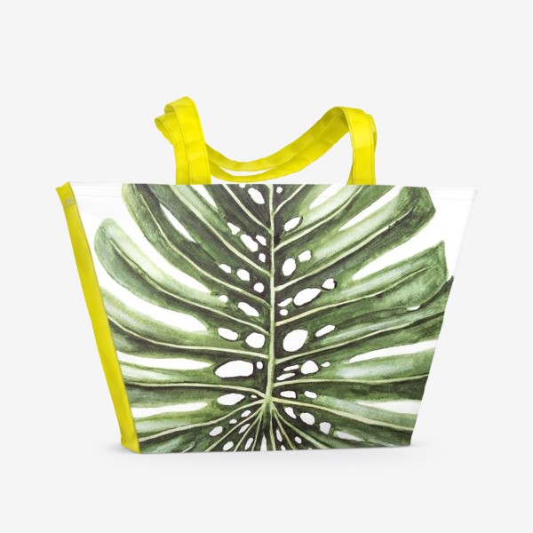 Пляжная сумка «Монстера ( тропический лист )»