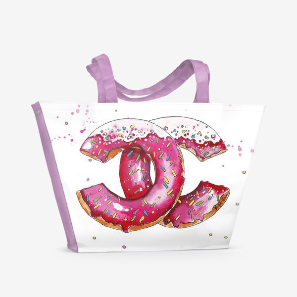 Пляжная сумка «donuts chanel»