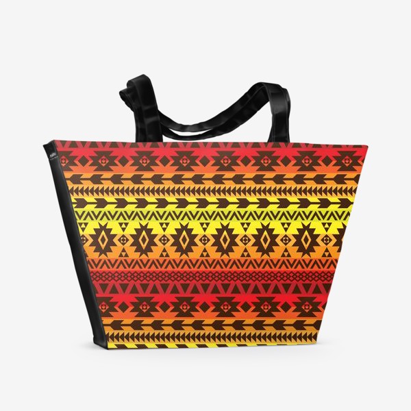Пляжная сумка «яркий этнический орнамент»