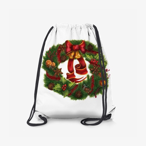 Рюкзак «Рождественский венок Christmas wreath Ар нуво»