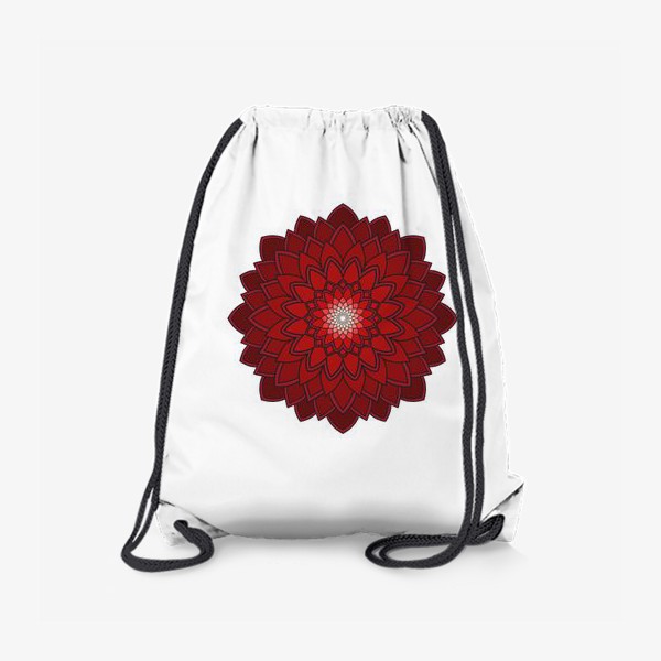 Рюкзак «Мандала красная астра»