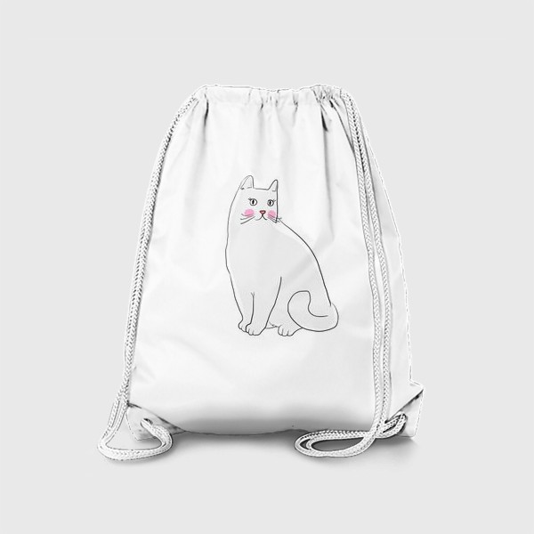 Рюкзак «Белая кошка»