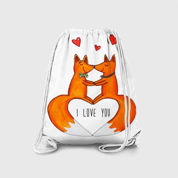 Рюкзак «Влюбленные лисы»