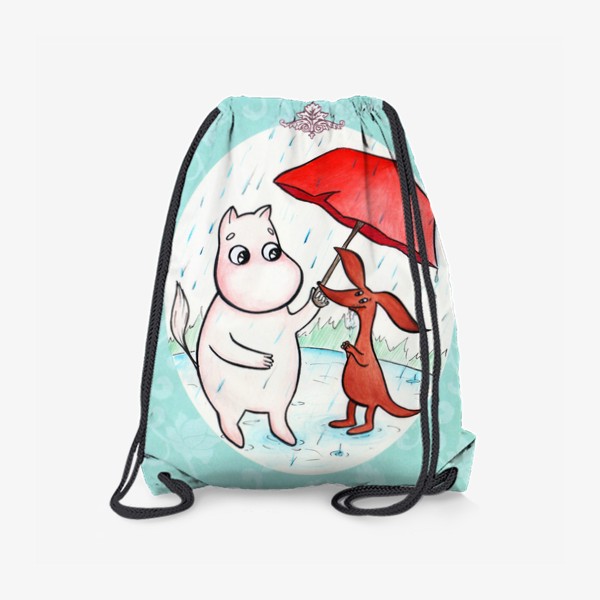 Рюкзак «Муми-тролль и дождь»