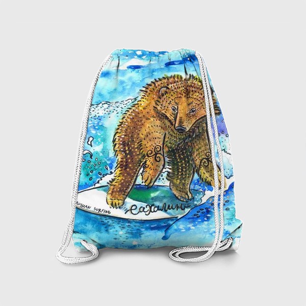 Рюкзак «Медведь на серфе»