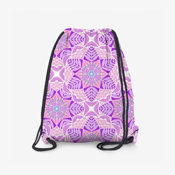 Рюкзак «текстура в розовые мандалы»