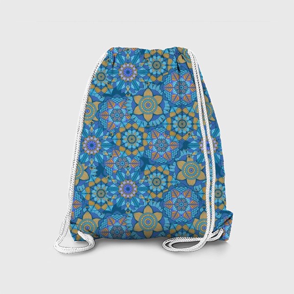 Рюкзак «текстура в разноцветные мандалы»