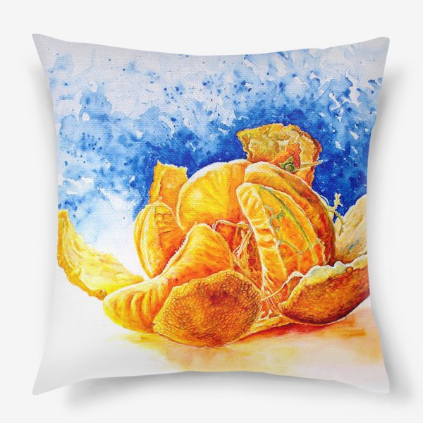 Подушка «Сочный и яркий мандарин»