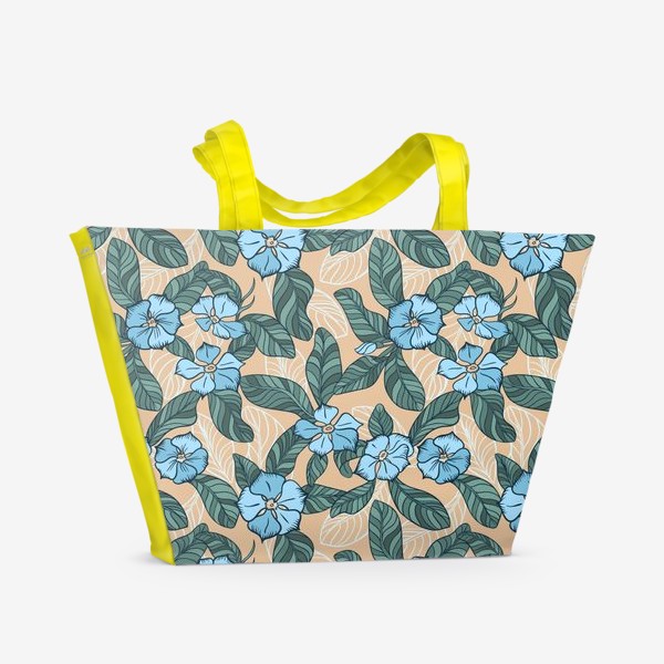 Пляжная сумка «Тропические цветы»