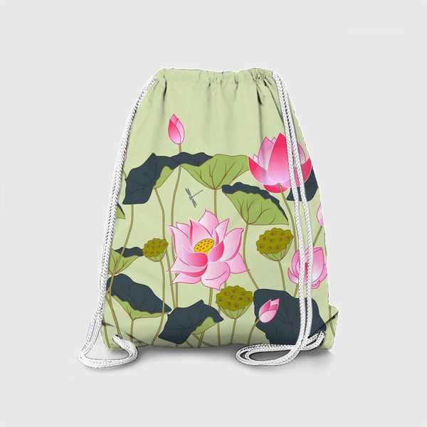 Рюкзак «розовые лотосы»