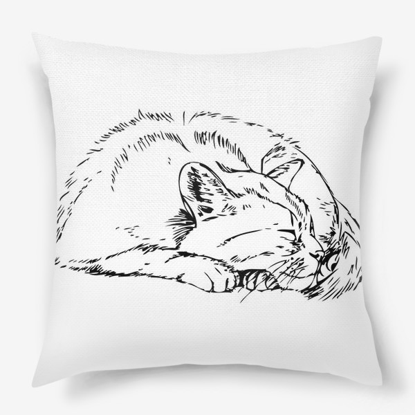 Подушка «спящий кот»