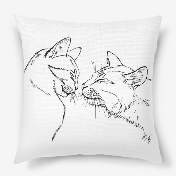 Подушка «мартовские коты, влюбленные коты»