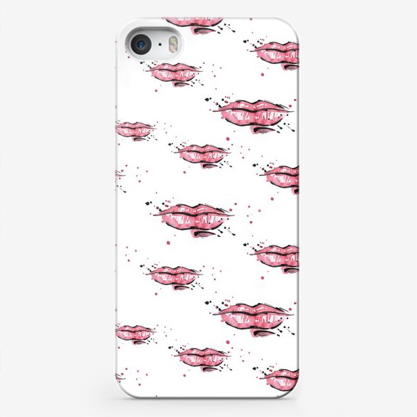 Чехол iPhone «Красные губки»