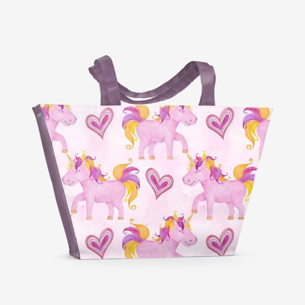 Пляжная сумка «Pink Unicorn»