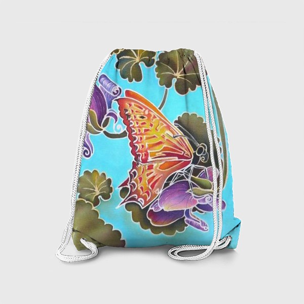 Рюкзак «Цикламен и бабочка »