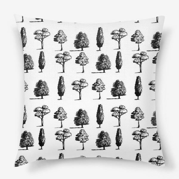 Подушка «Four trees pattern»