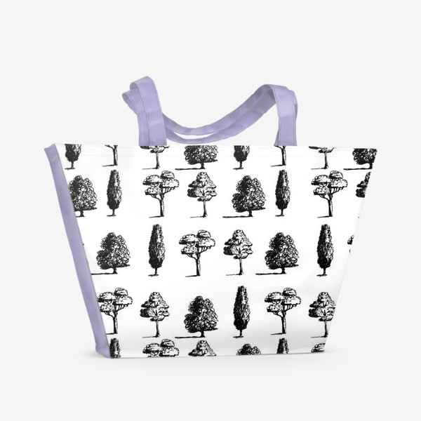 Пляжная сумка «Four trees pattern»