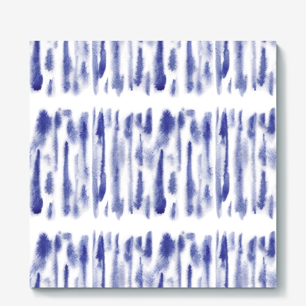 Холст &laquo;Абстракция. Акварельный полосатый узор. Abstract watercolor stripes pattern&raquo;