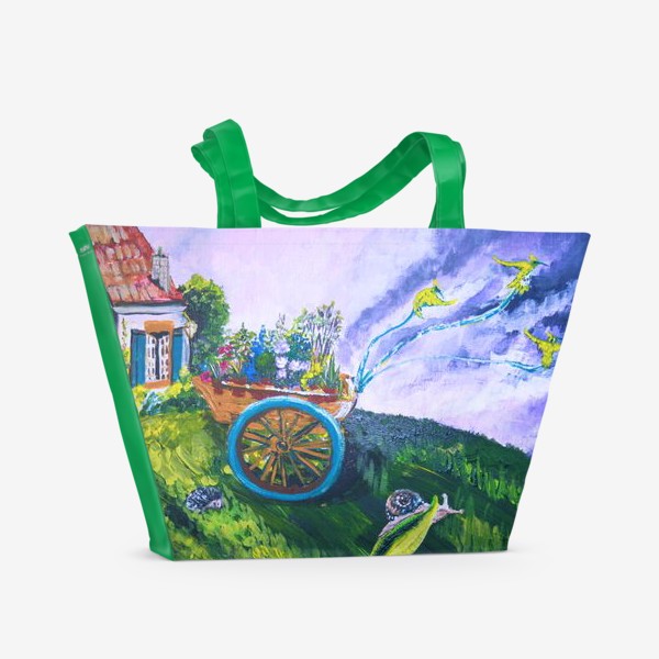Пляжная сумка «тележка садовника»