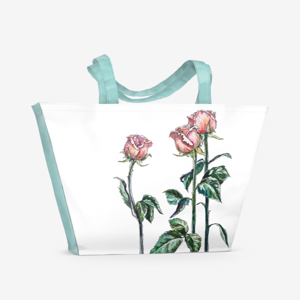 Пляжная сумка «Розовые Розы»
